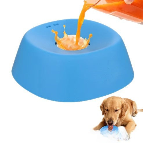 Yipetor Slow Feeder Dog Bowls for Liquid Treat, [Built-In Rolling Ball] No Spill Bone Broth Dog Licking Bowl, Multi-Purpose Puppy Yogurt Feeder Bowl for All Breeds Dietary Supplement/Post-Op Nutrition Feeding.Valentines Gift for Pets