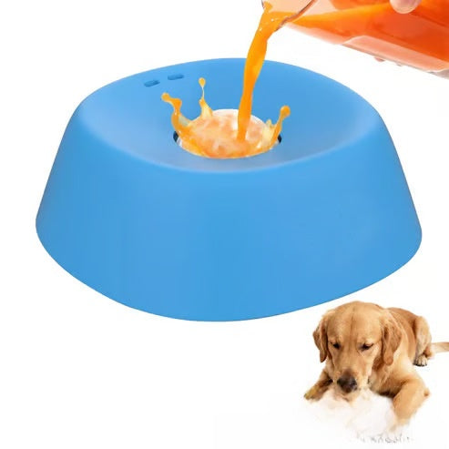 Yipetor Slow Feeder Dog Bowls for Liquid Treat, [Built-In Rolling Ball] No Spill Bone Broth Dog Licking Bowl, Multi-Purpose Puppy Yogurt Feeder Bowl for All Breeds Dietary Supplement/Post-Op Nutrition Feeding.Valentines Gift for Pets