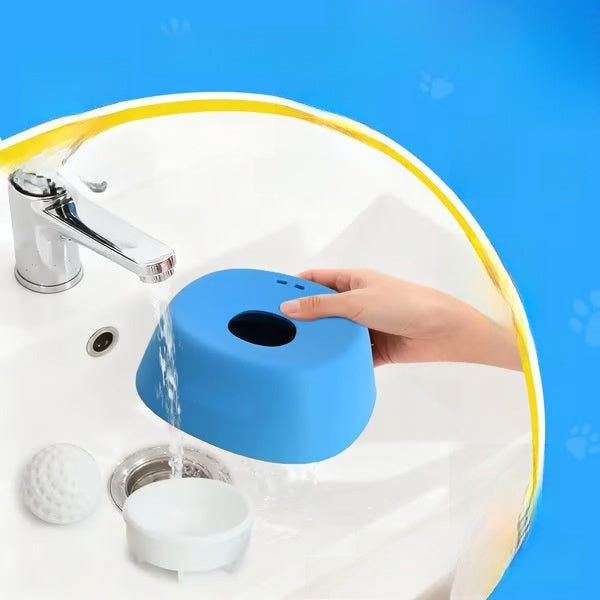 Yipetor Slow Feeder Dog Bowls for Liquid Treat, [Built-In Rolling Ball] No Spill Bone Broth Dog Licking Bowl, Multi-Purpose Puppy Yogurt Feeder Bowl for All Breeds Dietary Supplement/Post-Op Nutrition Feeding.Valentines Gift for Pets